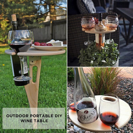 Outdoor Portable DIY Wine Rack