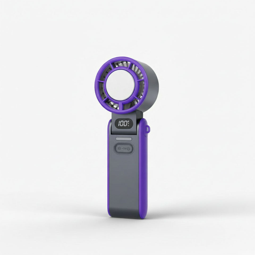 Mini Handheld Fan - Rechargeable - Folding Design