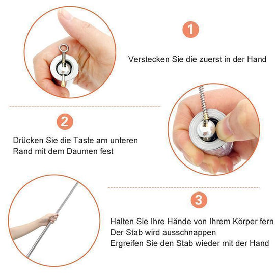 Portable Metal Rod for Self-Defense and Magic