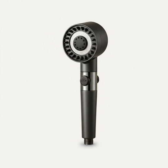 High-Pressure Showerhead - Filtration System - Water-Saving Design