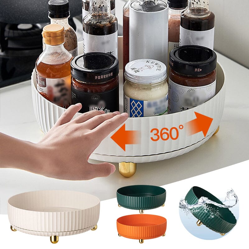 360° Rotating Storage Bowl and Spice Rack