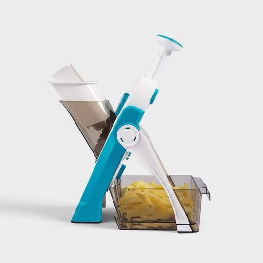 Vegetable Slicer - Interchangeable Blades - Safety Design