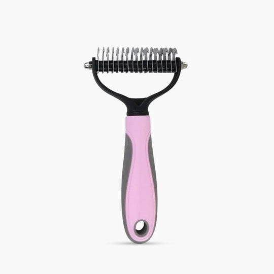 Pet Deshedding Brush - Gentle Grooming Tool - For Dogs and Cats