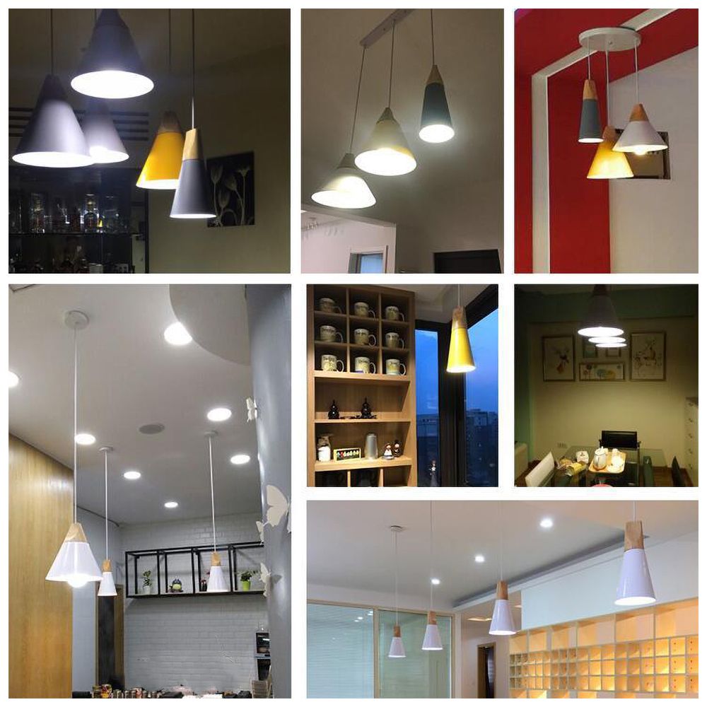 Minimalistic Wooden Pendant Light