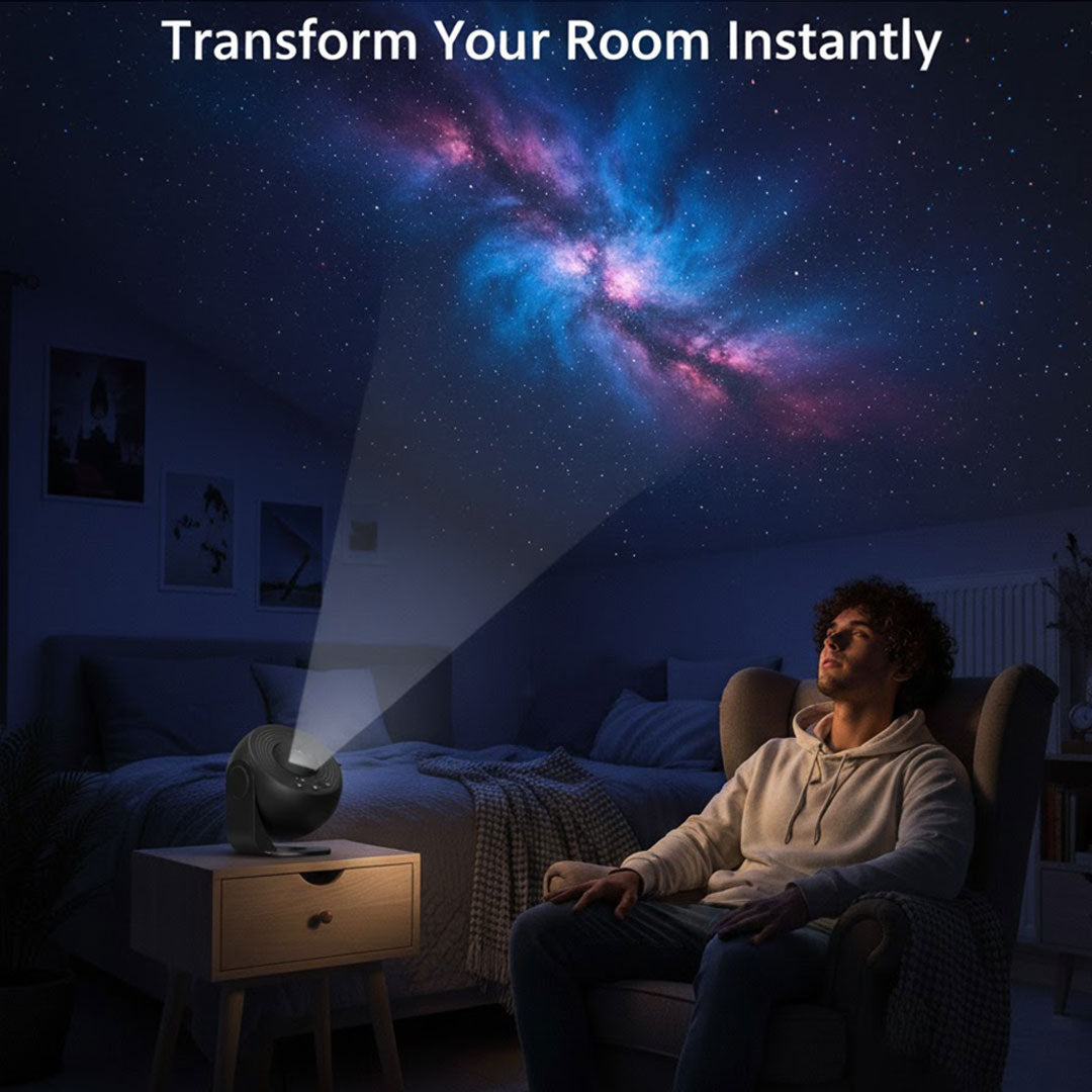 Galaxy Projector - 360° Rotation - Celestial Display
