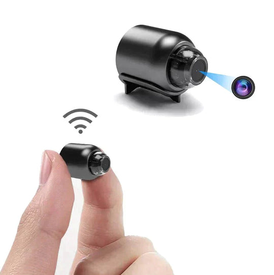 2-Pack Mini WiFi Security Camera | 1080P HD, 140° Wide-Angle, Night Vision, Motion Detection (32GB SD Included)