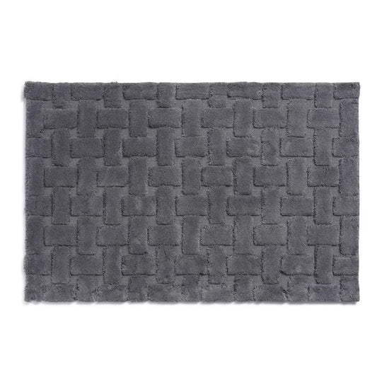 Jacquard Bathmat, 70x120 cm, Dark Grey