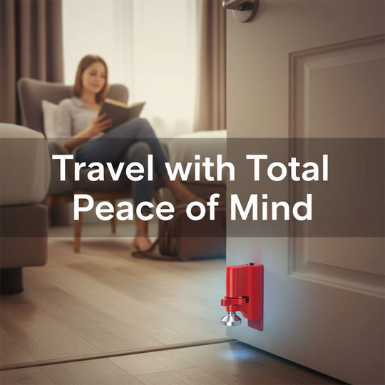 Portable Door Lock - Alarm Feature - Travel Use
