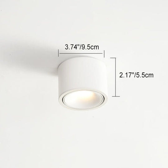 Minimalistic LED Ceiling Light - Adjustable Round Recessed Lamp