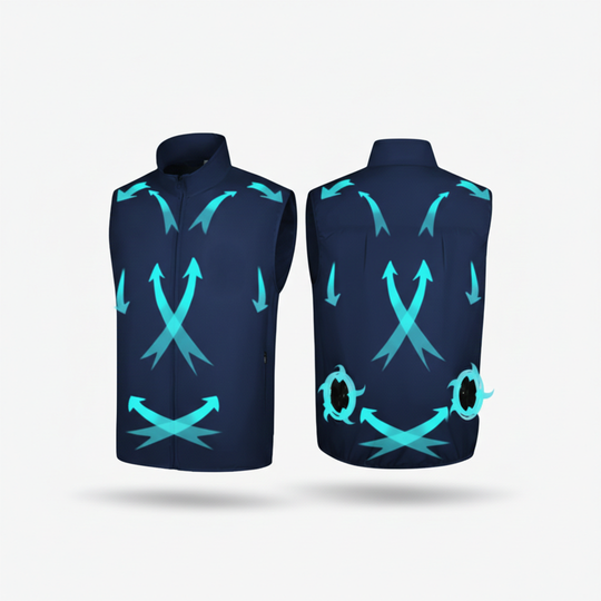 Cooling Vest - USB Airflow - Portable Design