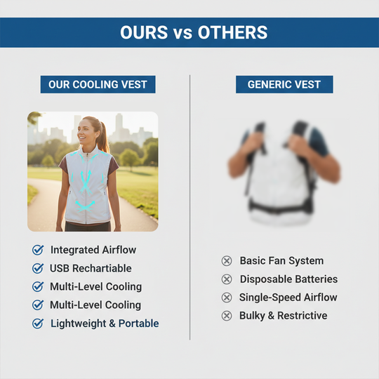 Cooling Vest - USB Airflow - Portable Design