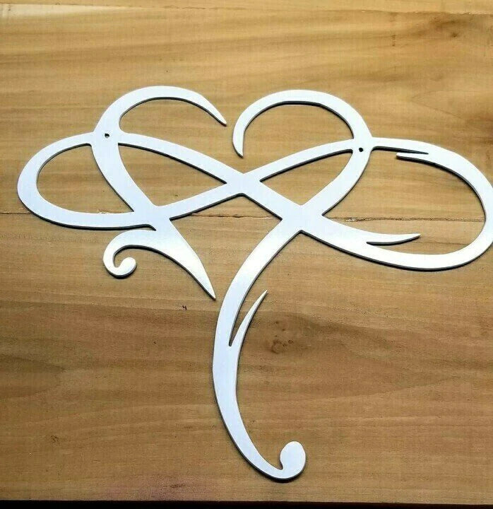 Heart Infinity - Steel Wall Decoration Metal Wall Art