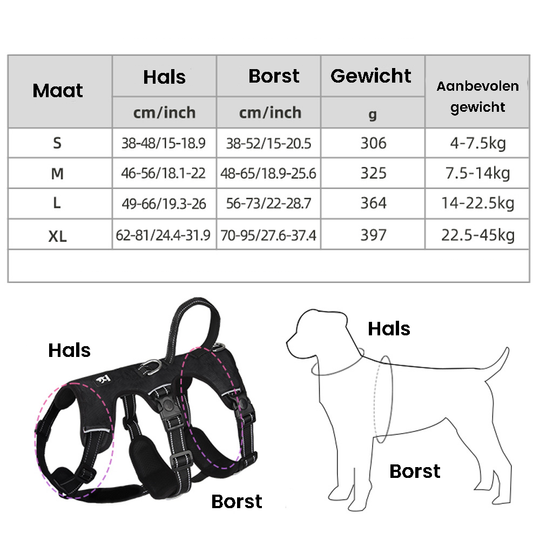 Reflective Anti-Pull Dog Harness - Gripguard