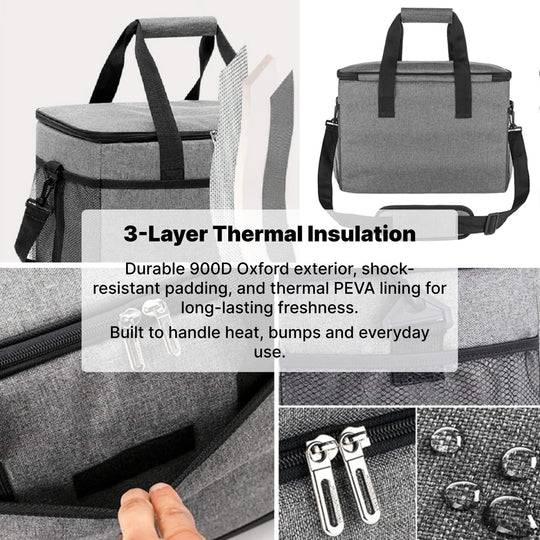 33L Waterproof Cooler Bag | Insulated, Spacious & Perfect for Picnics, Beach Days, Hiking, and Outdoor Activities
