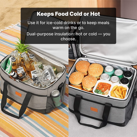 33L Waterproof Cooler Bag | Insulated, Spacious & Perfect for Picnics, Beach Days, Hiking, and Outdoor Activities