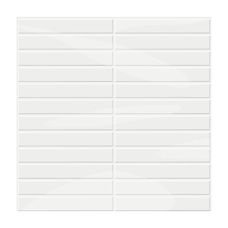 Self-Adhesive 3D DIY Glossy White Tile Kit