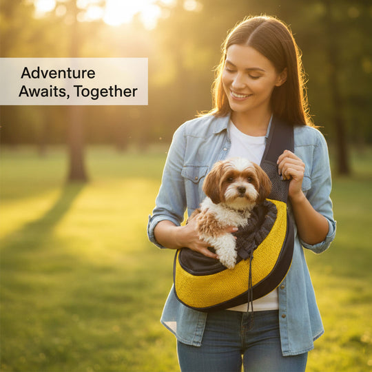 Pet Carrier Bag - Shoulder Design - Ventilated Material