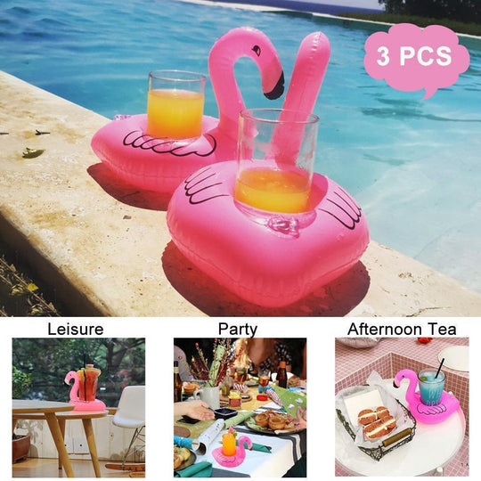 Inflatable Flamingo Pool Swimming Ring