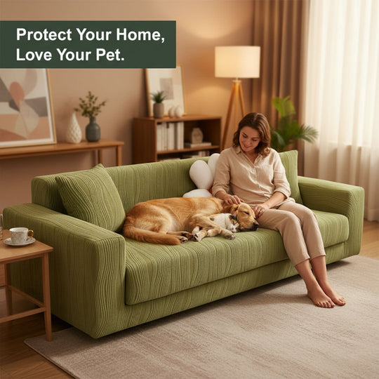 Sofa Cover - Jacquard Fabric - Pet-Friendly Design