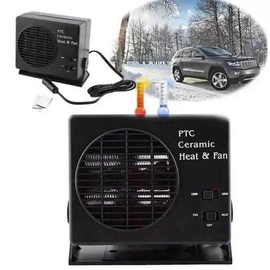 12V Ceramic Car Heater Fan | 150W-300W | Portable Defroster with Automatic Thermostat
