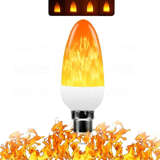 Flame Effect Lamp – 9W LED with Realistic Flame Light