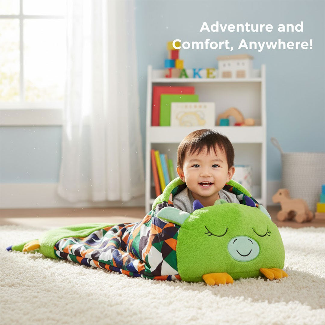 Kids Sleeping Bag - Plush Toy - 2-in-1 Design