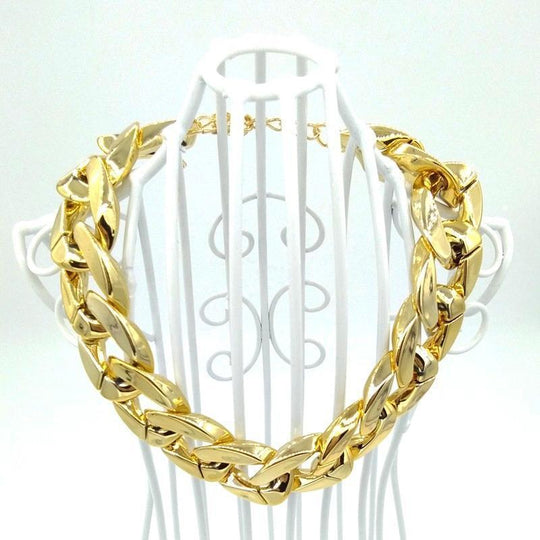 Thick Golden Chain Pet Safety Collar