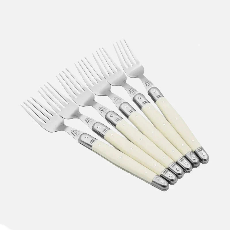 Ivory Elegance – Luxury Laguiole Cutlery Set with Timeless Style