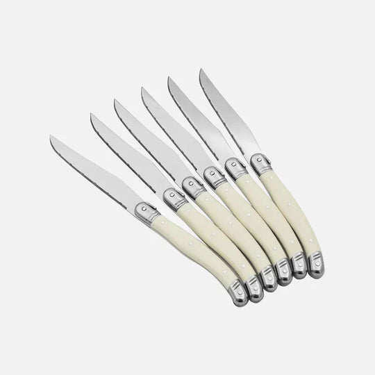 Ivory Elegance – Luxury Laguiole Cutlery Set with Timeless Style