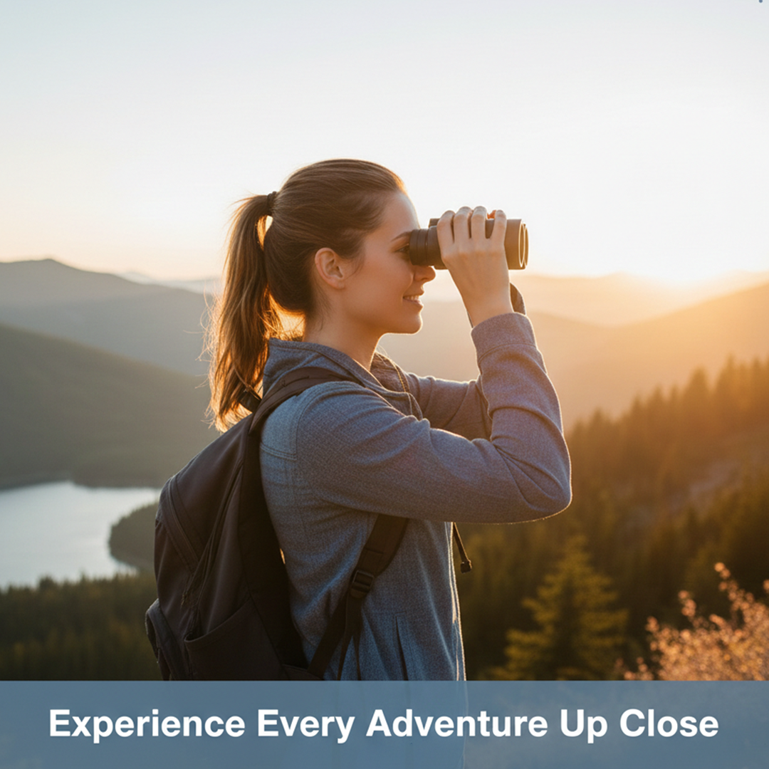 40x22 Compact Binoculars for Outdoor Viewing and Travel