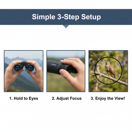40x22 Compact Binoculars for Outdoor Viewing and Travel