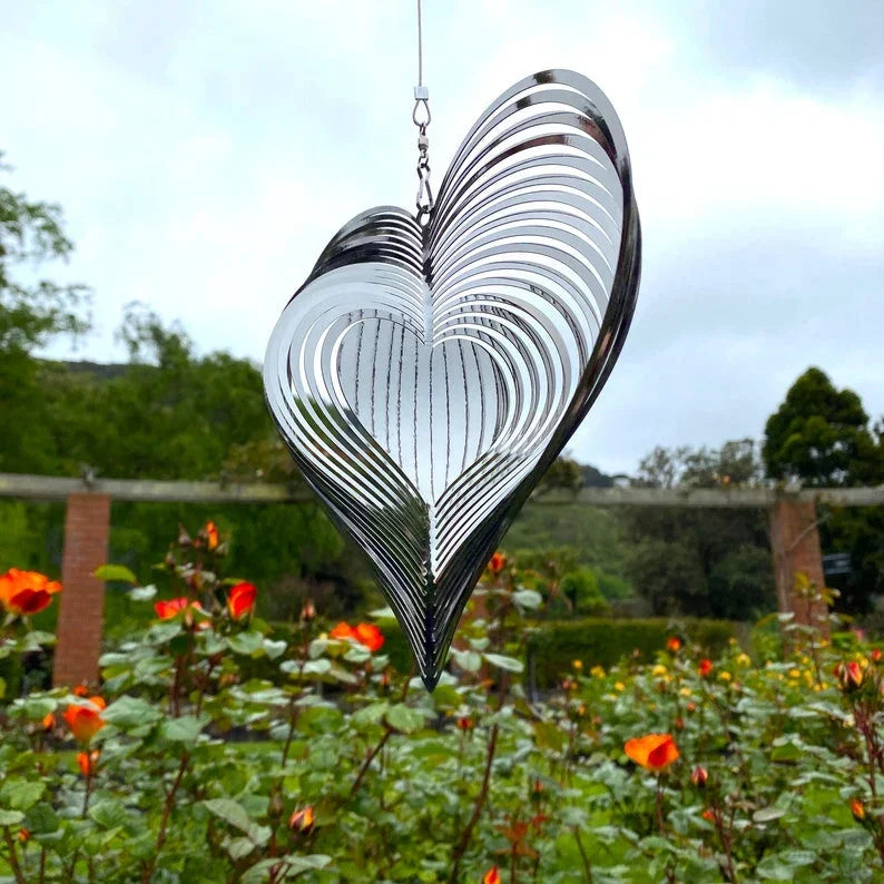Rotating Wind Bell Crafted from Stainless Steel