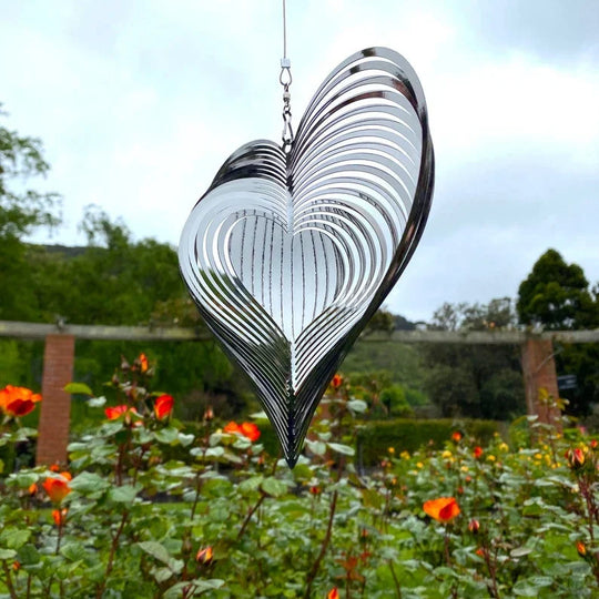 Rotating Wind Bell Crafted from Stainless Steel