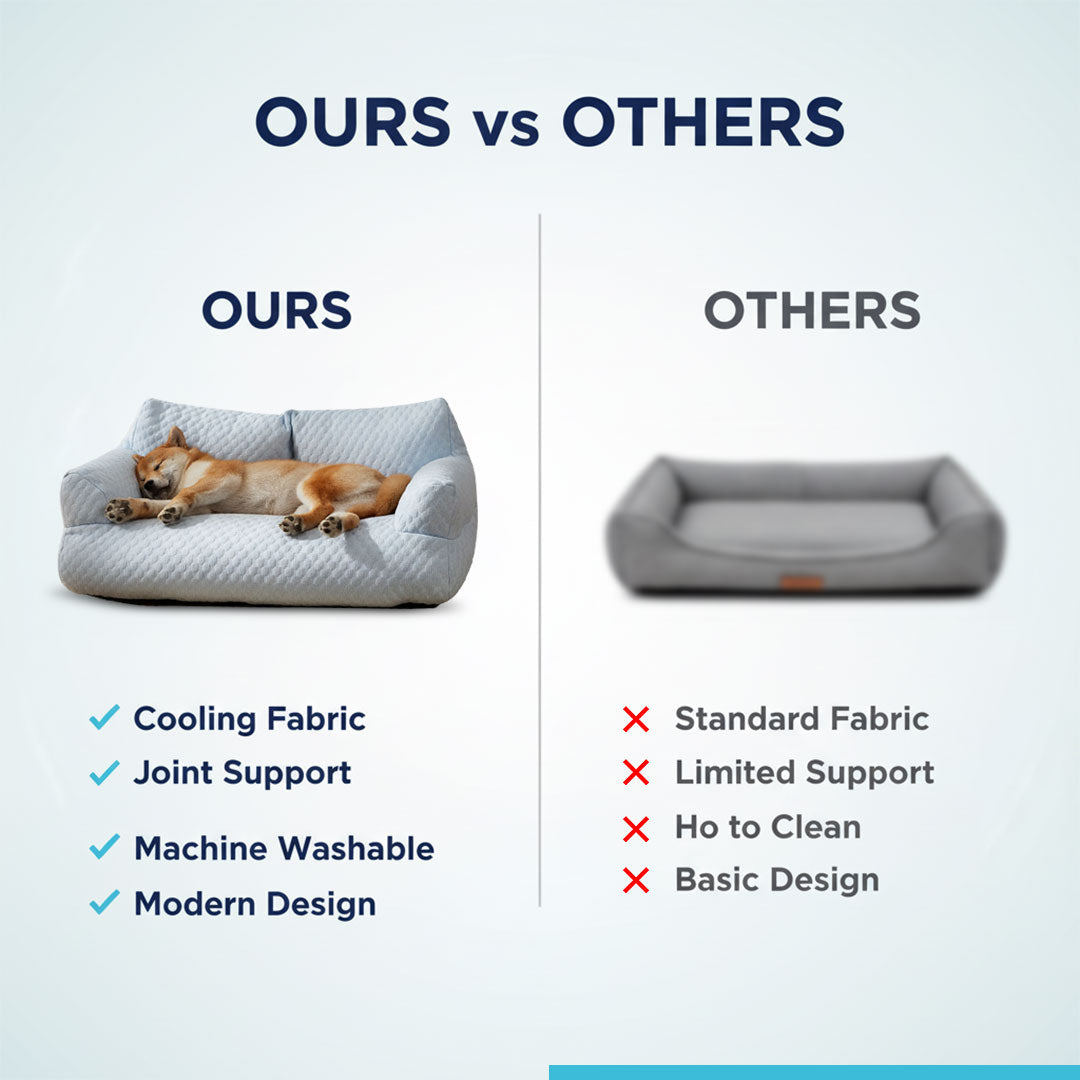 Cooling Dog Sofa - Fabric for Optimal Airflow - Supportive Design