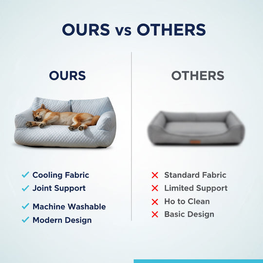 Cooling Dog Sofa - Fabric for Optimal Airflow - Supportive Design