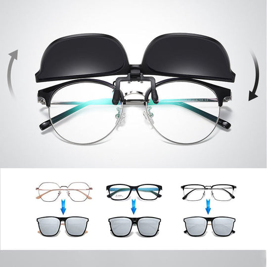 Polarised Clip-On Folding Sunglasses