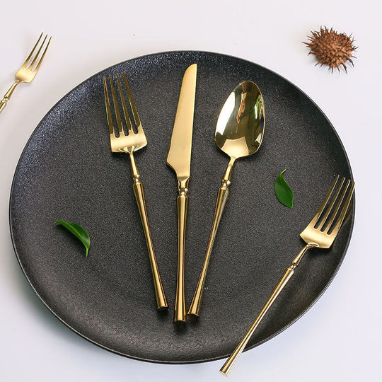 Classic Stainless Steel Set with Elegant Handles