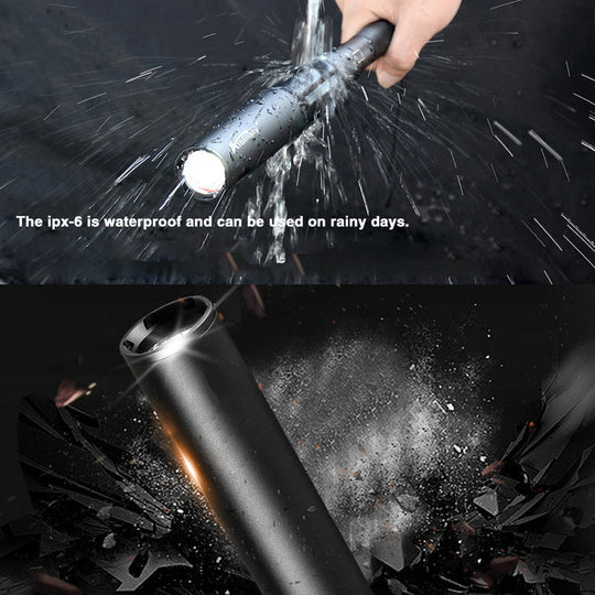 Baseball Bat Shaped LED Flashlight | Aluminium Alloy, 3 Lighting Modes | Emergency & Utility Use