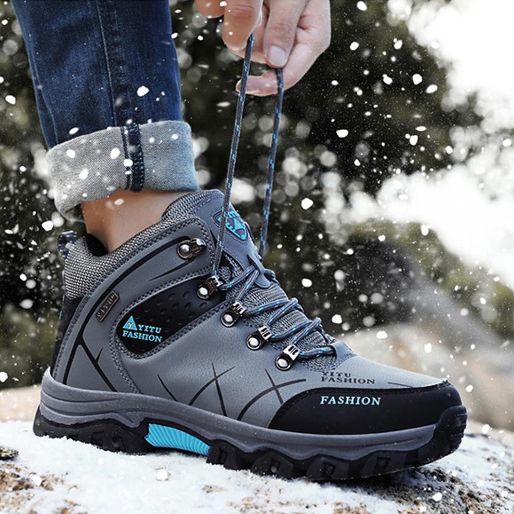 Men's Hiking Shoes with Fur