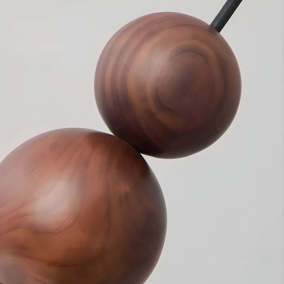 Walnut & Brass Accent Wall Light
