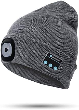 Bluetooth Beanie Hat Light with Wireless Headphones