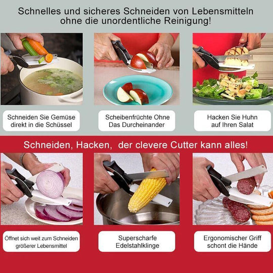 Versatile Stainless Steel Kitchen Scissors | EdgeCut Design