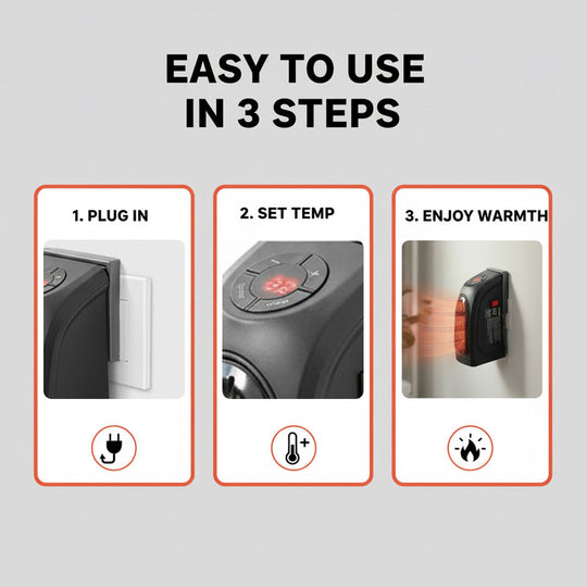 Portable Heater - Ceramic Technology - Adjustable Power