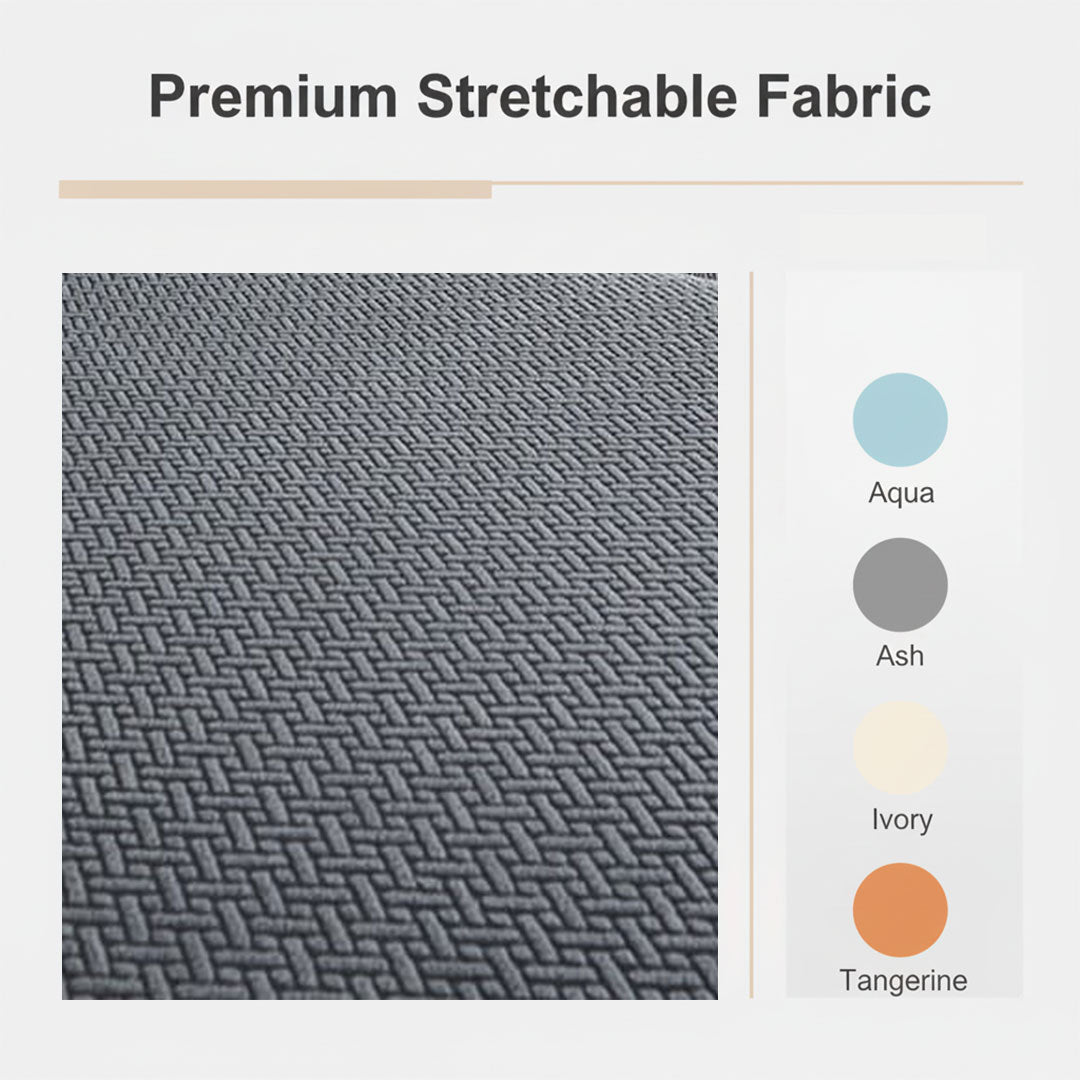 Sectional Sofa Cover - Stretchable Fabric - Installation Instructions Included