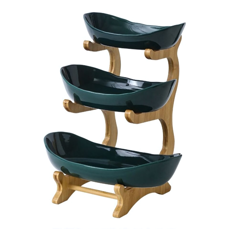 Three-Tier Plastic Fruit Bowl