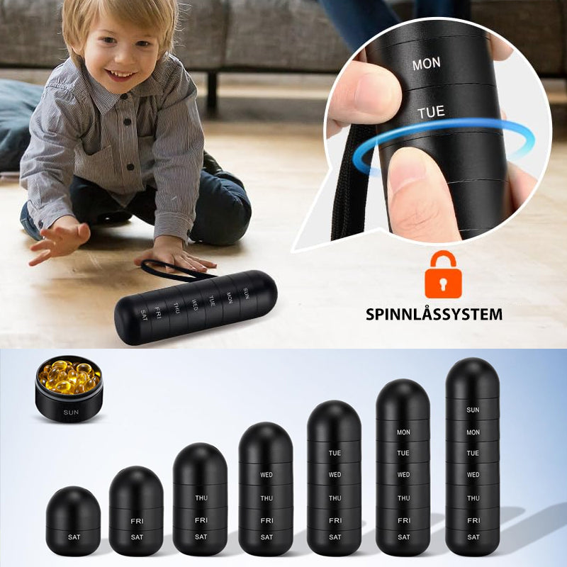 7-Day Portable Pill Organizer for Travel