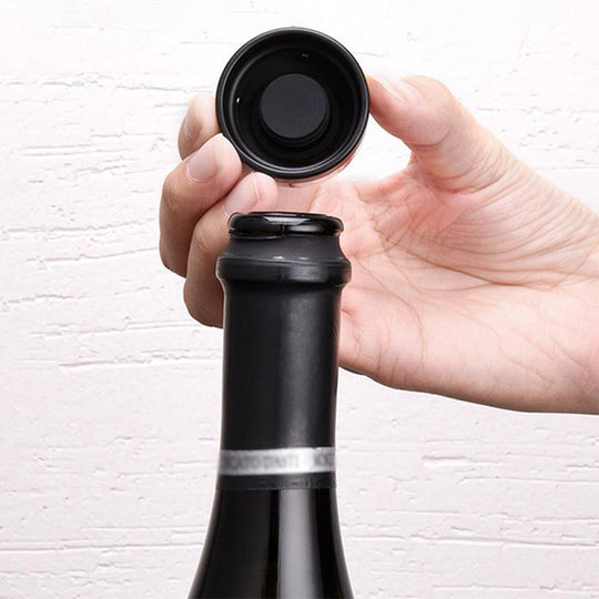 Reusable Leak-Proof Silicone Sealing Cap for Champagne and Wine Bottles