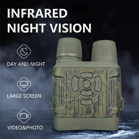Night Vision Binoculars | 1000ft Infrared, HD Display for Hunting & Surveillance