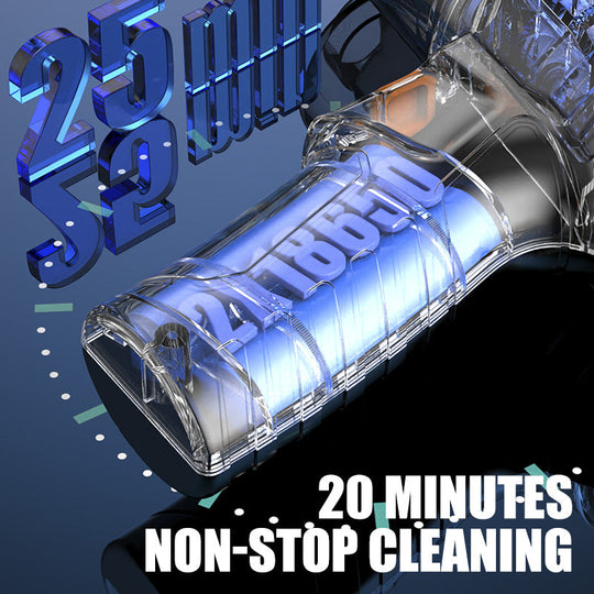 Portable Wireless Handheld Vacuum Cleaner | Cyclone Suction Cordless Rechargeable Vacuum with Strong Suction Power for Cars, Offices, and Homes