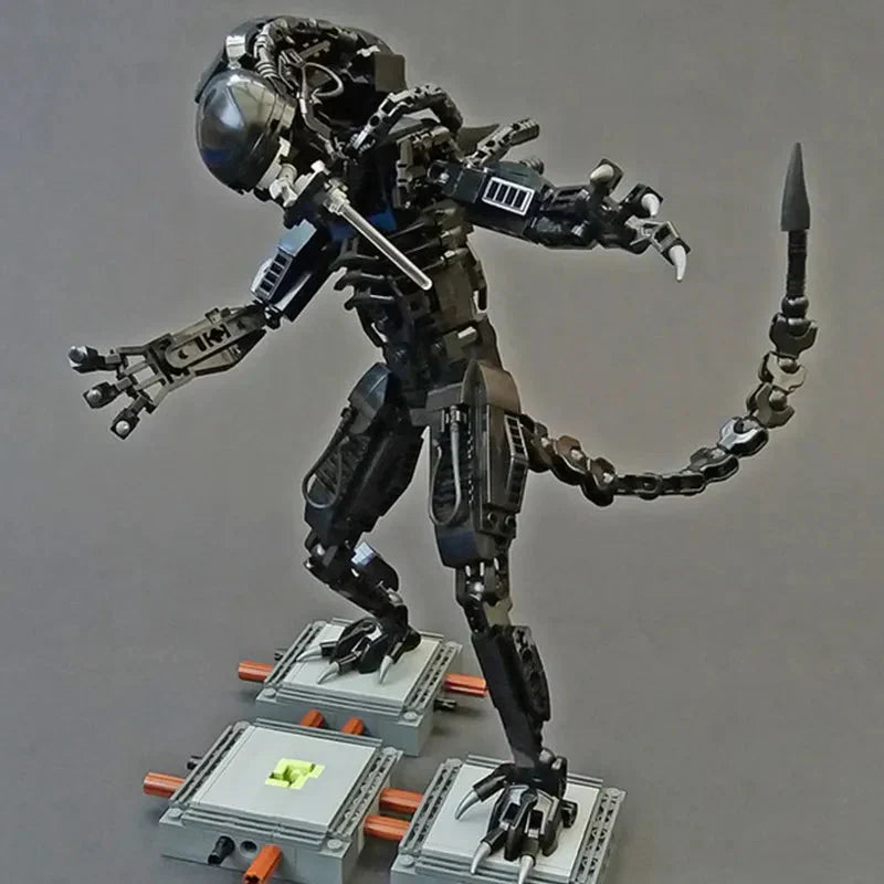 600PCS Space Alien Figure Mech Model Building Blocks Toy for Kids